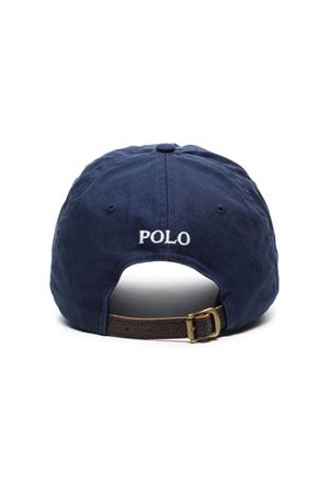 Cappello in cotone blu RALPH LAUREN | 710673584013NAVY